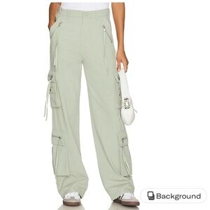 Women's Sage Green Cargo Pants